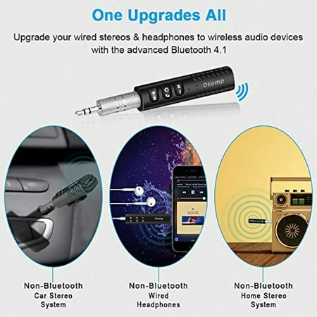 Receiver with Clips Design 3.5mm Stereo Output for Home Audio/Car System Oliomp Wireless Bluetooth 4.1 Car Adapter & Bluetooth Car Aux Adapter Black Bluetooth Receiver Car Audio Stereo System Receiver with Clips Design 3.5mm Stereo Output for Home Audio/Car System Oliomp Wireless Bluetooth 4.1 Car Adapter & Bluetooth Car Aux Adapter Black Bluetooth Receiver Car Audio Stereo System